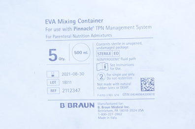 Braun 2112347 EVA Mixing Container 500mL - Pack of 5
